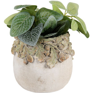 Maceta Clayre & Eef Relieve de Hojas de Roble...