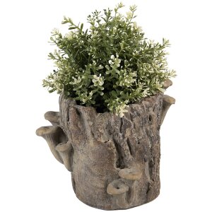 Maceta Clayre & Eef 6TE0577M Braun Beige 24x18x18 cm Aspecto piedra