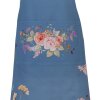 Delantal Clayre & Eef FFA41BL 70x85 cm Azul con Estampado Floral Algodón