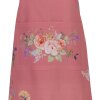 Delantal Clayre & Eef FFA41P Rosa 70x85 cm Diseño floral romántico Algodón
