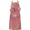 Delantal Clayre & Eef FFA41P Rosa 70x85 cm Diseño floral romántico Algodón
