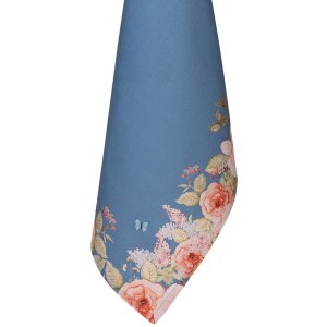 Paño de cocina Clayre & Eef FFA42BL Azul 50x70 cm con motivo floral