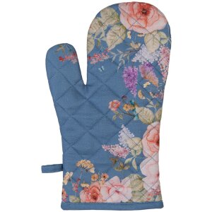 Guante de horno Clayre & Eef FFA44BL Azul Flores...