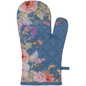 Guante de horno Clayre & Eef FFA44BL Azul Flores...
