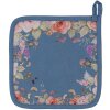 Manopla de Cocina Clayre & Eef FFA45BL Floral Romance Azul 20x20 cm Algodón