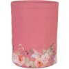 Cesta de pan Clayre & Eef Ø 15x16 cm Diseño floral romántico Rosa