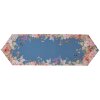 Mantel individual Clayre & Eef 50x160 cm Azul Floral Algodón Pájaros Flores