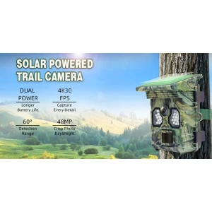 Cámara de Vigilancia para Fauna Stealth Gear Racoon Solar 4K
