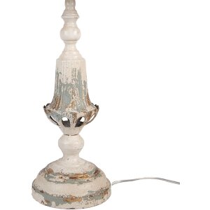 Lámpara de mesa Vintage Clayre & Eef Ø 36x70 cm Beige Gris Dorado E27 60W Metal