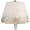 Lámpara de mesa Vintage Clayre & Eef Ø 36x70 cm Beige Gris Dorado E27 60W Metal