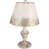 Lámpara de mesa Clayre & Eef Ø 36x55 cm E27/máx 60W Beige Gris Estilo Vintage