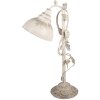 Lámpara de Mesa Clayre & Eef 5LMC0051 Beige-Gris 35x19x62cm Estilo Vintage Casquillo E27
