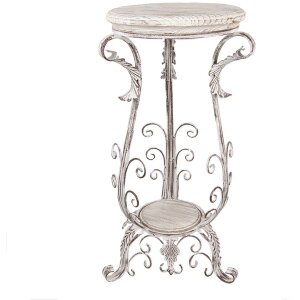 Mesa para plantas Clayre & Eef 5Y1336 Estilo Shabby...