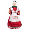 Clayre & Eef 66226 Decoración Señora Claus Rojo y Blanco 18x18x46 cm
