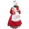 Clayre & Eef 66226 Decoración Señora Claus Rojo y Blanco 18x18x46 cm