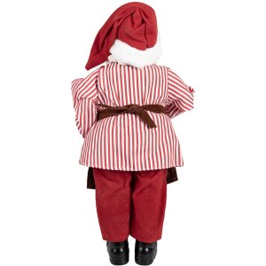 Decoración Papá Noel Clayre & Eef rojo 22x19x45 cm