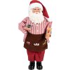 Decoración Papá Noel Clayre & Eef rojo 22x19x45 cm