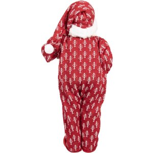 Figura decorativa de Papá Noel Clayre & Eef 66228 Rojo y Blanco 45 cm
