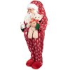 Figura decorativa de Papá Noel Clayre & Eef 66228 Rojo y Blanco 45 cm