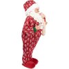 Figura decorativa de Papá Noel Clayre & Eef 66228 Rojo y Blanco 45 cm