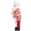 Decoración de Papá Noel Clayre & Eef Panadero Rojo y Blanco 45 cm