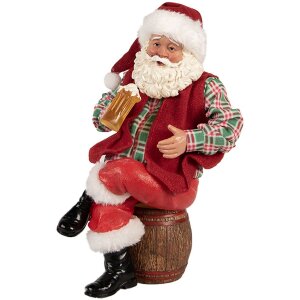 Figura decorativa Clayre & Eef Papá Noel con...
