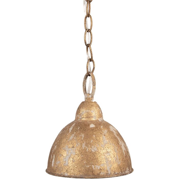 Lámpara colgante Clayre & Eef 6LMP801 Dorado Ø20x22cm E14 Vintage Metal