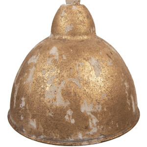 Lámpara colgante Clayre & Eef 6LMP801 Dorado Ø20x22cm E14 Vintage Metal
