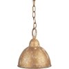 Lámpara colgante Clayre & Eef 6LMP801 Dorado Ø20x22cm E14 Vintage Metal