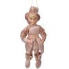 Adorno de Elfo Clayre & Eef Rosa Dorado 10x8x28 cm – Decoración Navideña