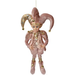 Adorno Decorativo Elfo Rosa y Oro Clayre & Eef...