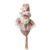 Adorno navideño "Papá Noel Rosa" Clayre & Eef 8x8x35 cm