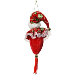 Adorno de Navidad Papá Noel Clayre & Eef Rojo...