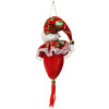 Adorno de Navidad Papá Noel Clayre & Eef Rojo 12x13x68 cm