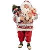 Decoración Papá Noel Clayre & Eef 66232 Rojo Blanco 13x13x28 cm