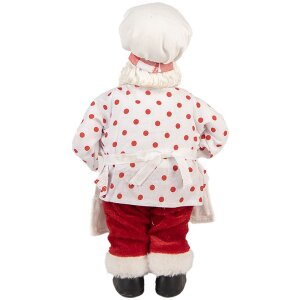 Decoración Papá Noel Clayre & Eef Blanco Rojo 15x10x28 cm