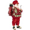 Figura Decorativa Papá Noel Clayre & Eef Golf 15x10x28 cm Rojo Verde