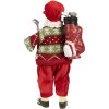 Figura Decorativa Papá Noel Clayre & Eef Golf 15x10x28 cm Rojo Verde