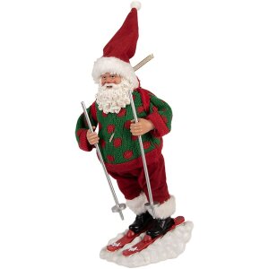 Figura Decorativa Papá Noel en Esquíes...