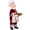 Clayre & Eef 66237 Decoración Navideña Elfo Rojo Blanco 30 cm