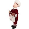Clayre & Eef 66237 Decoración Navideña Elfo Rojo Blanco 30 cm
