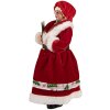 Figura Decorativa de Mujer Navideña Clayre & Eef 66238 Roja Verde 14x10x28 cm