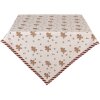 Mantel Individual Clayre & Eef CGM01 100x100 cm Beige-Marrón