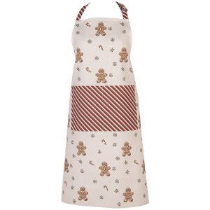 Delantal Clayre & Eef CGM41 70x85 cm Beige-Marrón