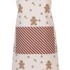 Delantal Clayre & Eef CGM41 70x85 cm Beige-Marrón