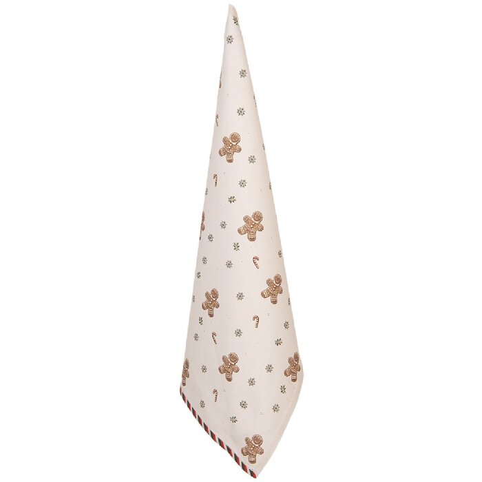 Paño de cocina Clayre & Eef CGM42 50x70 cm Beige-Marrón