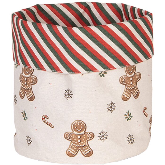 Cesta para el pan Clayre & Eef CGM50 Ø 15x16 cm Beige Marrón