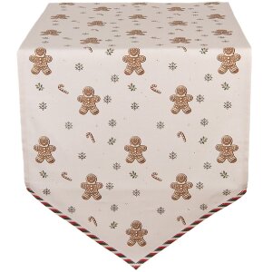 Camino de mesa Clayre & Eef CGM65 50x160 cm Beige...