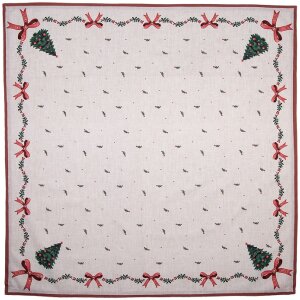 Manta de mesa Clayre & Eef TCH01 100x100 cm Beige...