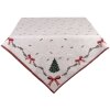 Manta de mesa Clayre & Eef TCH01 100x100 cm Beige Verde Rojo
